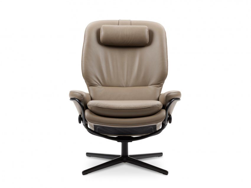 Stressless Rome HB Cross Paloma Dark Mushroom Black 02