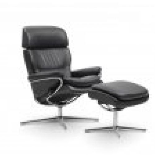 Stressless Rome Cross adj headrest Paloma Black