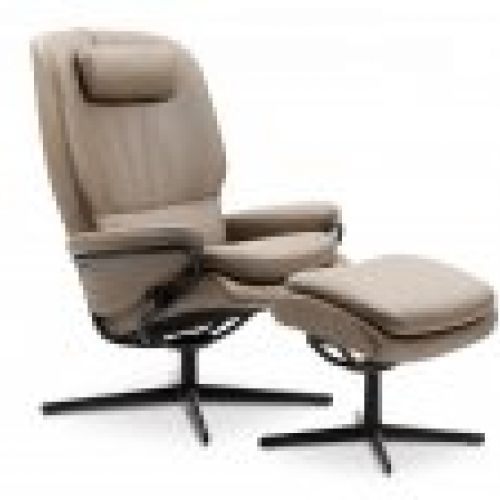 Stressless Rome HB Cross Paloma Dark Mushroom Black