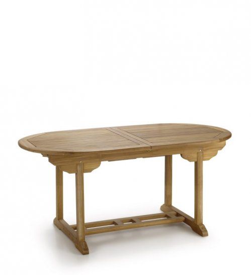 mesa ovalada teka